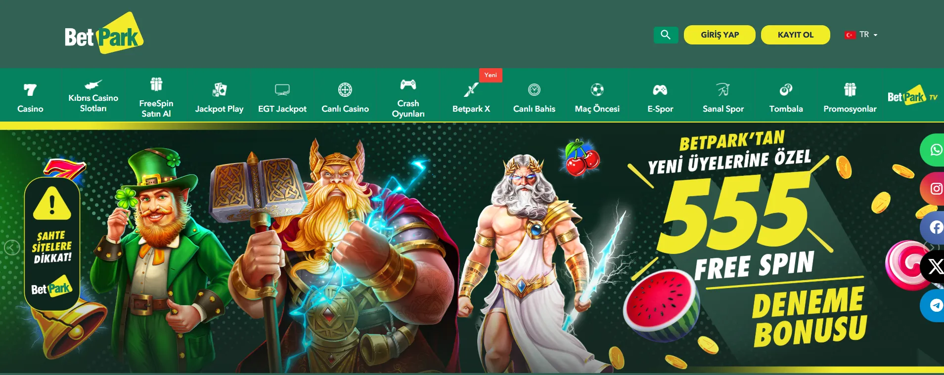 BetPark müşteri desteği